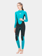 SLINX 3MM Women One Piece Full Wetsuit Black Green